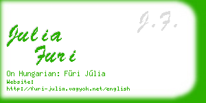 julia furi business card